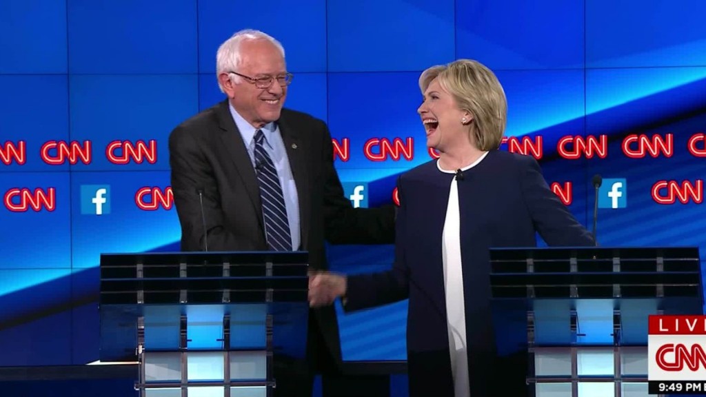 Sanders e Clinton